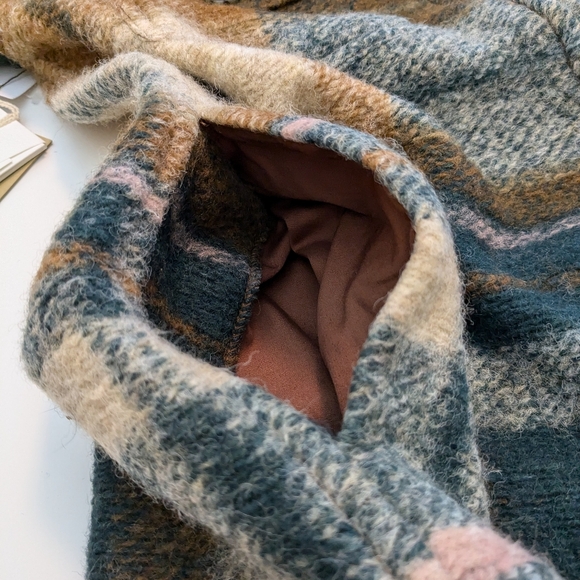 💚💙🤎 Aritzia Wilfred Free Wool Blend Relaxed The Ganna Shirt Jacket, XS, NWT - Picture 12 of 15